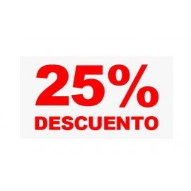 VINILO CRISTAL "25%"