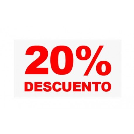 VINILO CRISTAL "20%"