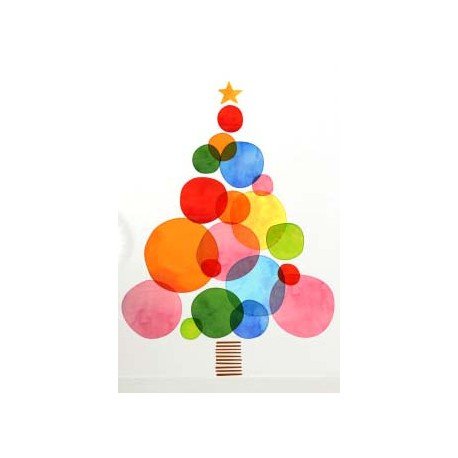 VINILO NAVIDAD ÁRBOL ESTILIZADO