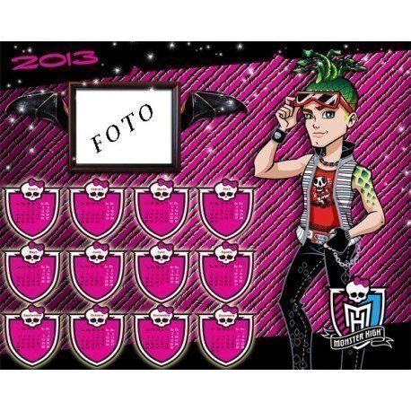 CALENDARIO 2013 MONSTER HIGH DEUCE 