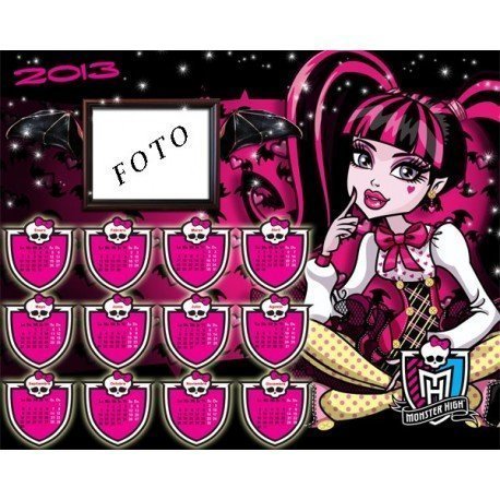 CALENDARIO 2013 MONSTER HIGH DRACULAURA
